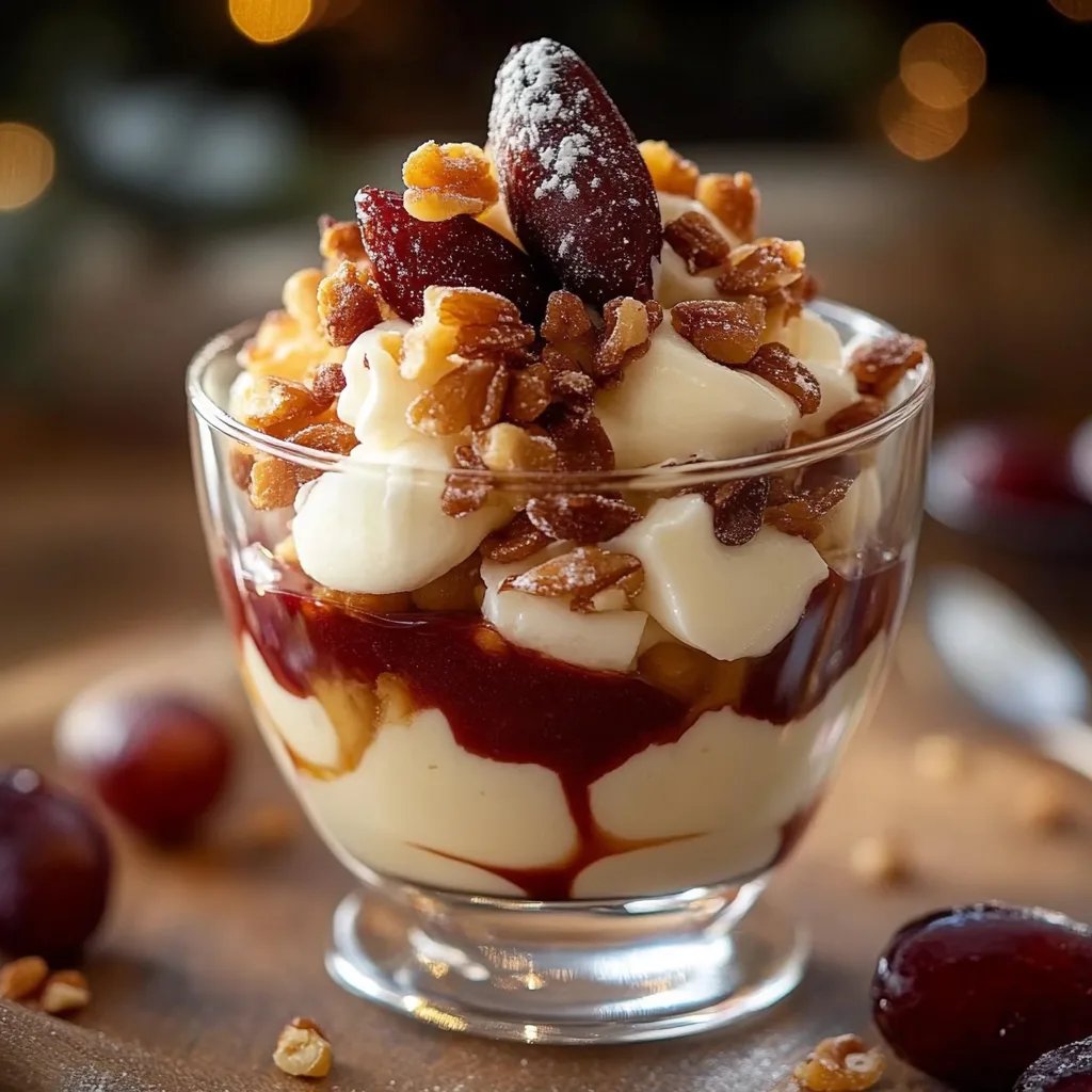 Bratapfel Dessert mit Zimt und Nüssen