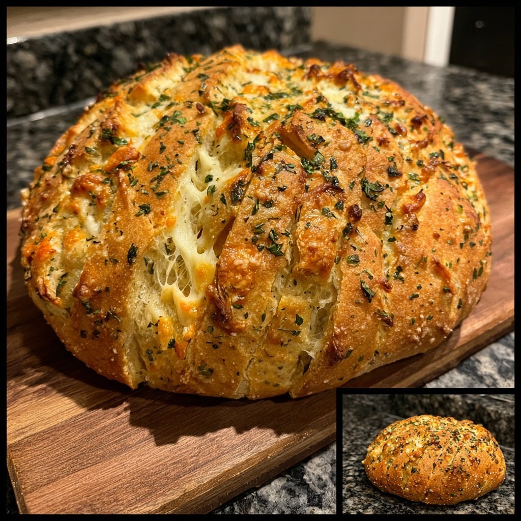 Zupfbrot Mit Käse Kruste