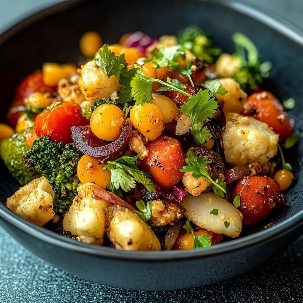 Gewürzblumenkohl mit Kichererbsen