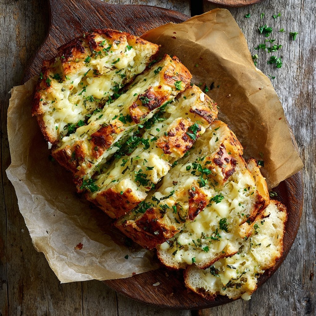 Zupfbrot Mit Knoblauch Und Mozzarella
