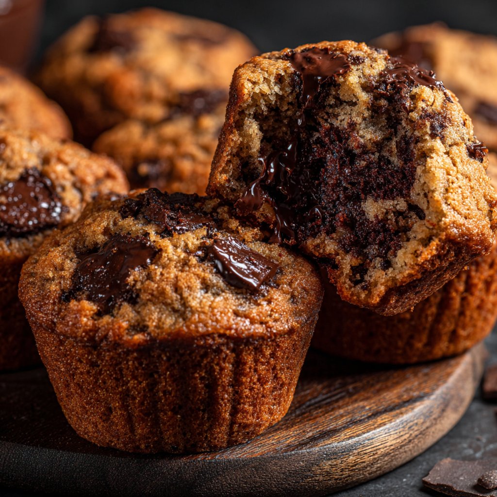 Saftige Schokomuffins aus einfachen Zutaten