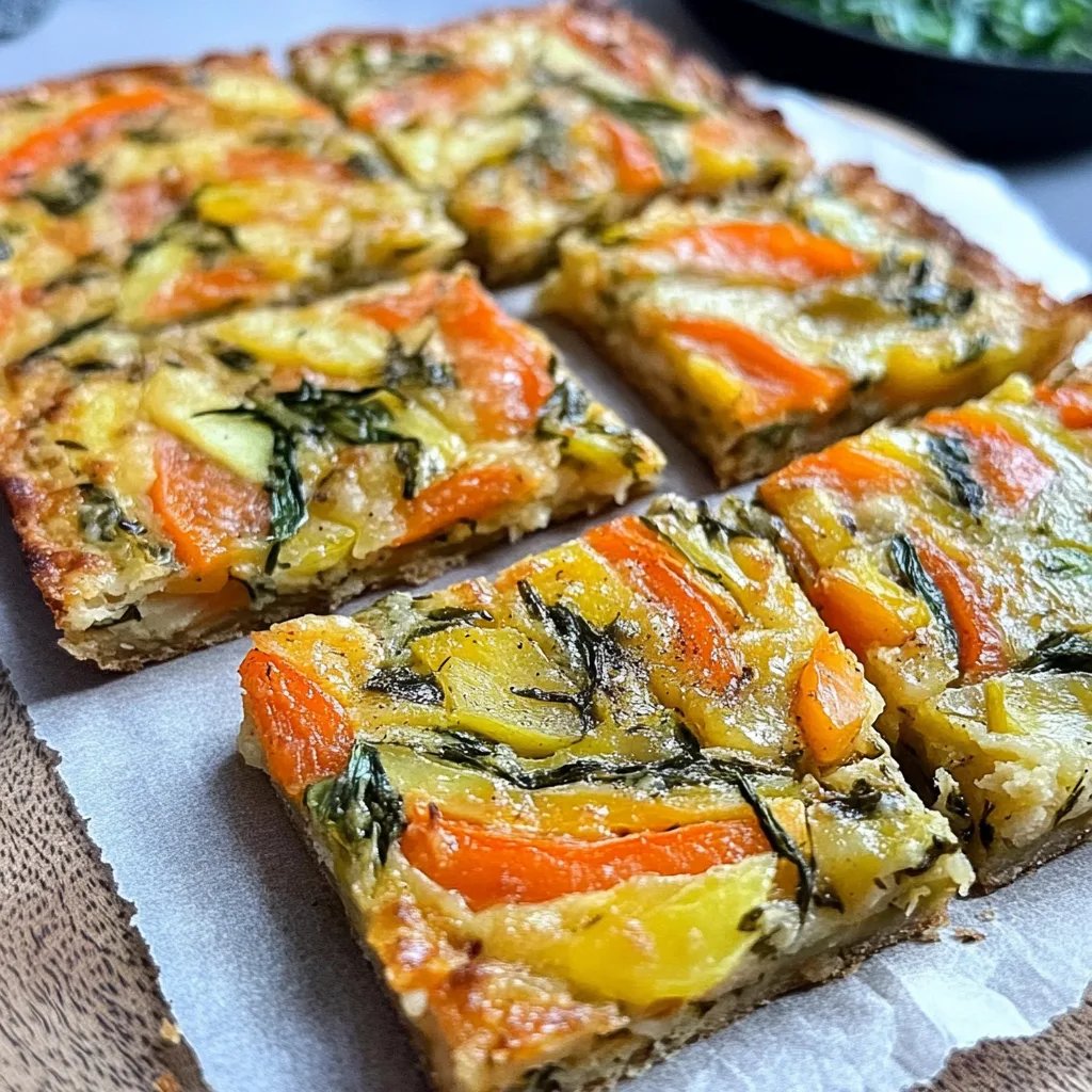 Gemüsekuchen mit Kartoffeln