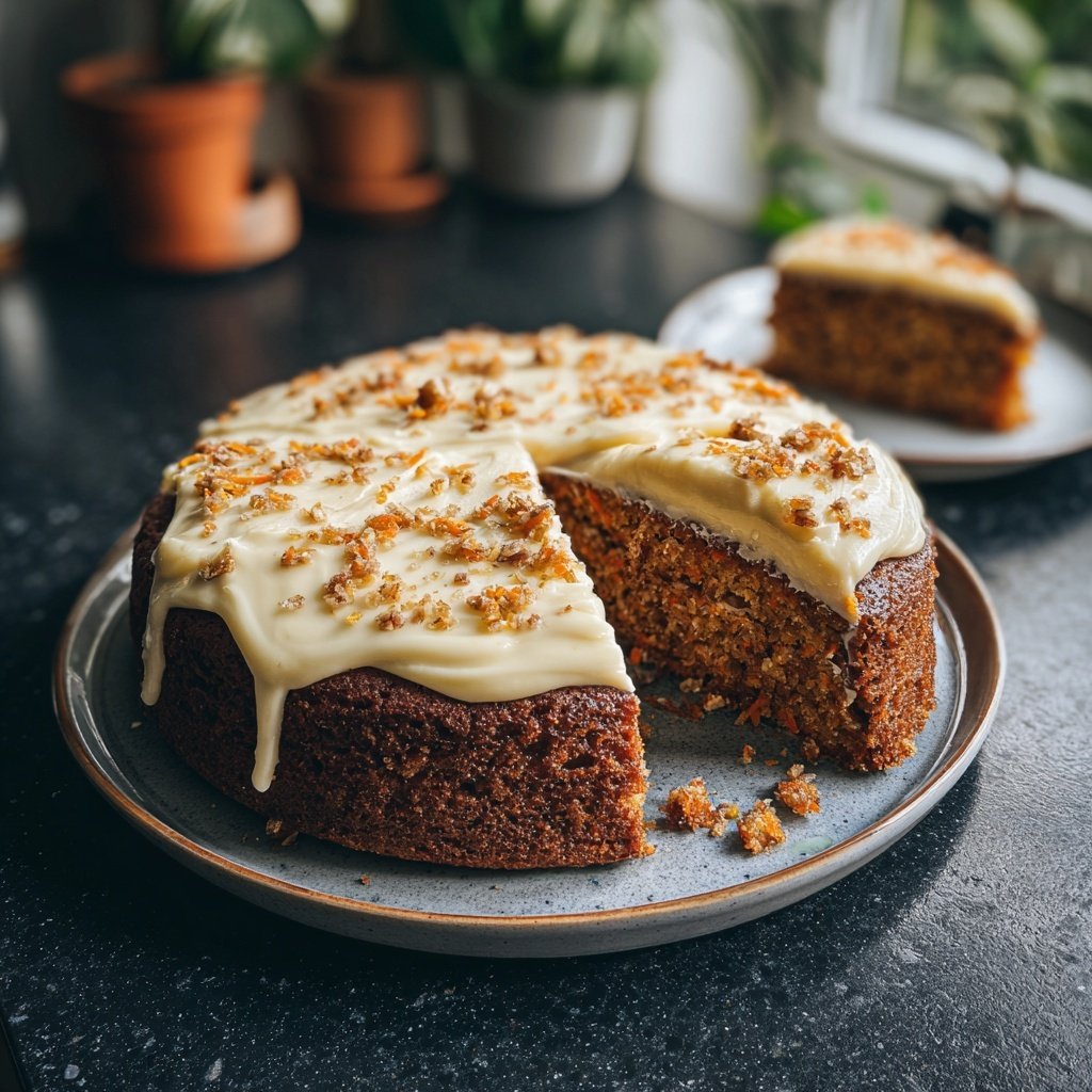 Karottenkuchen Mit Frischkäse Füllung