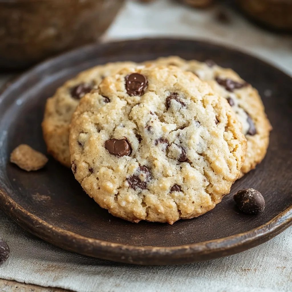 Einfache Haferflocken-Cookies mit Schokolade