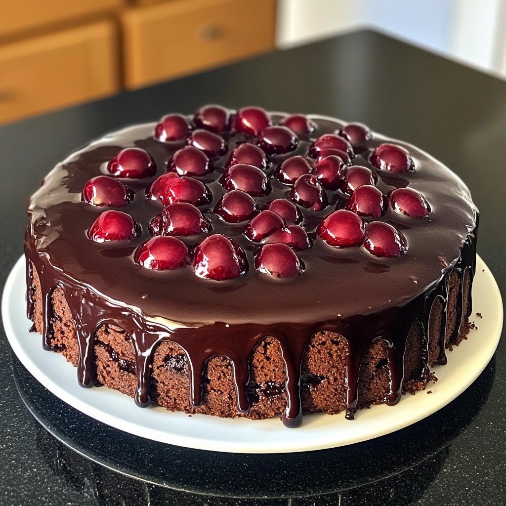 Schoko-Kirsch-Torte mit Sahne - Küchenmomente