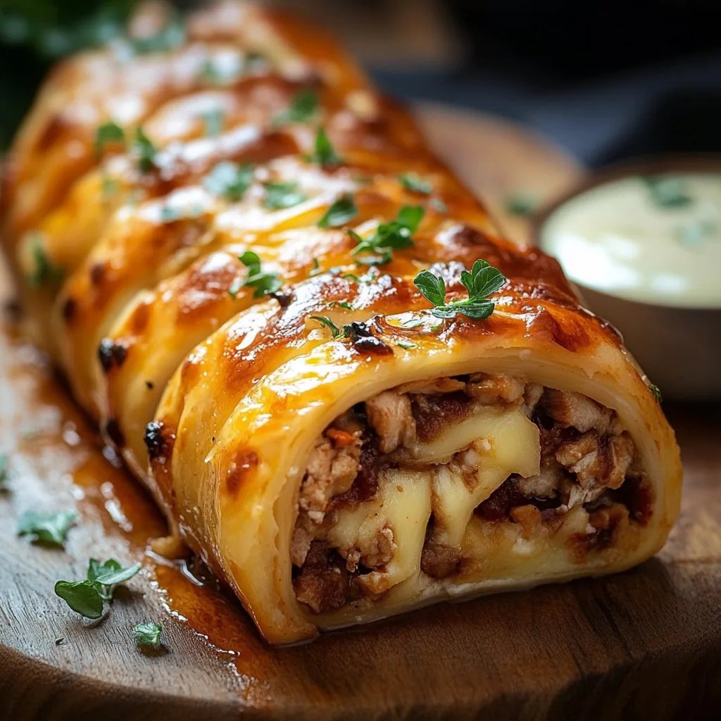 Hackfleisch-Käse-Rolle