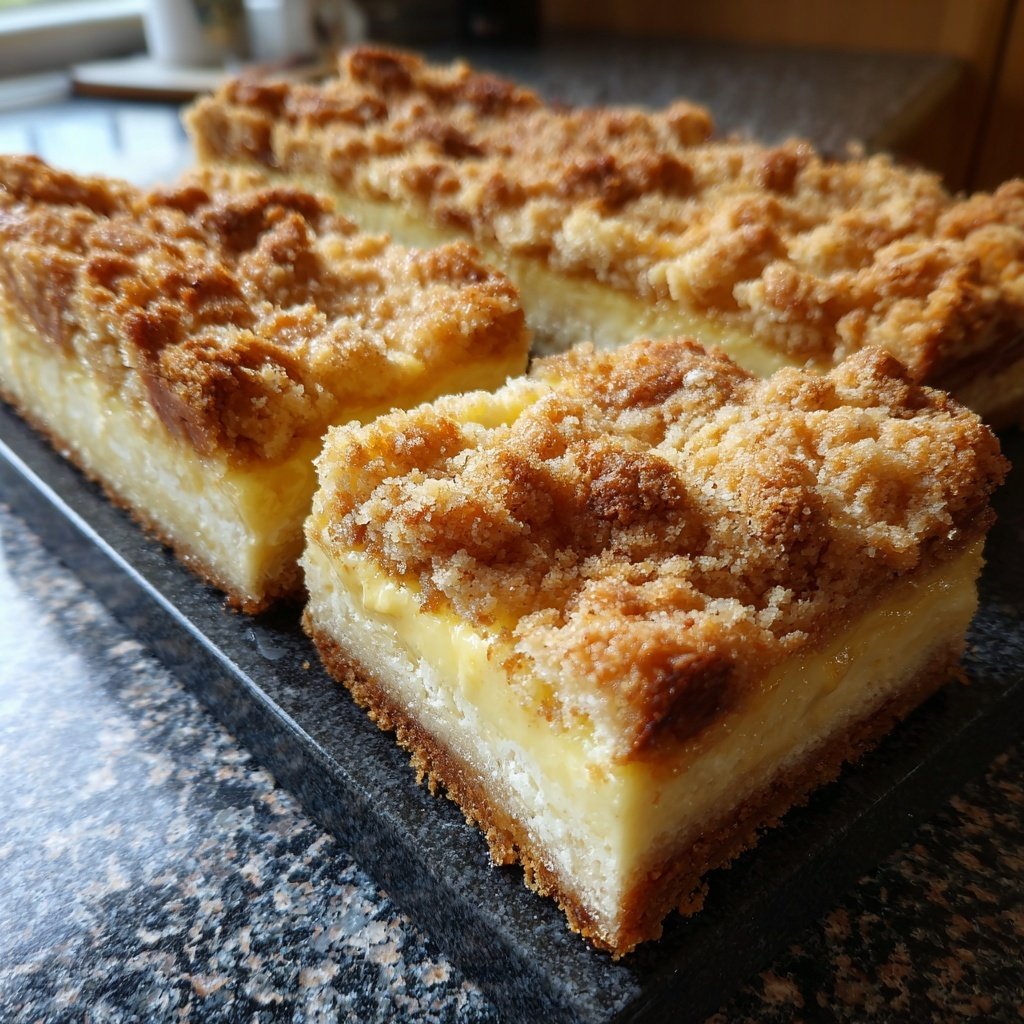 Streuselkuchen Mit Pudding Vom Blech