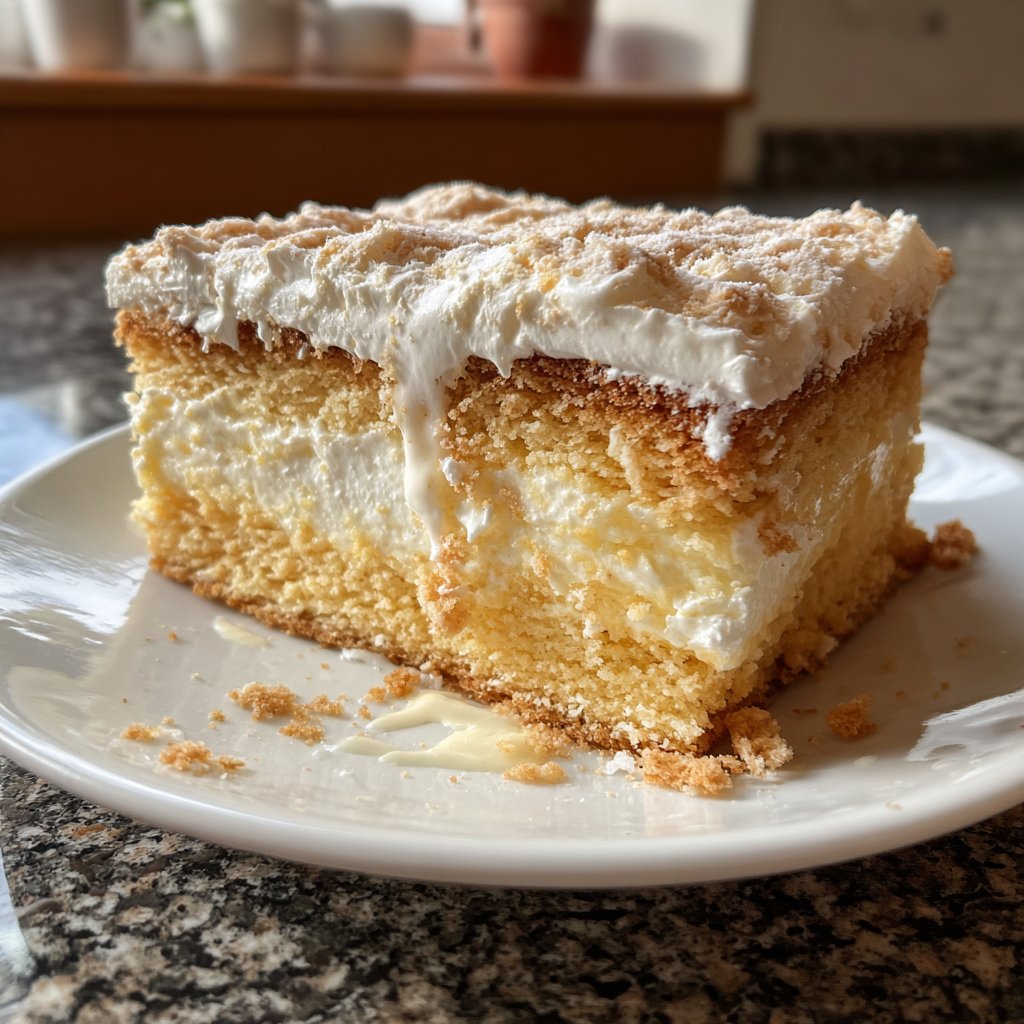 Blechkuchen mit Sahnehaube